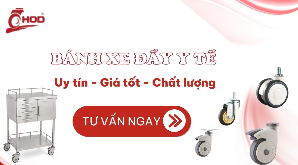So sánh các loại bánh xe đẩy y tế PA ABS TPE PU