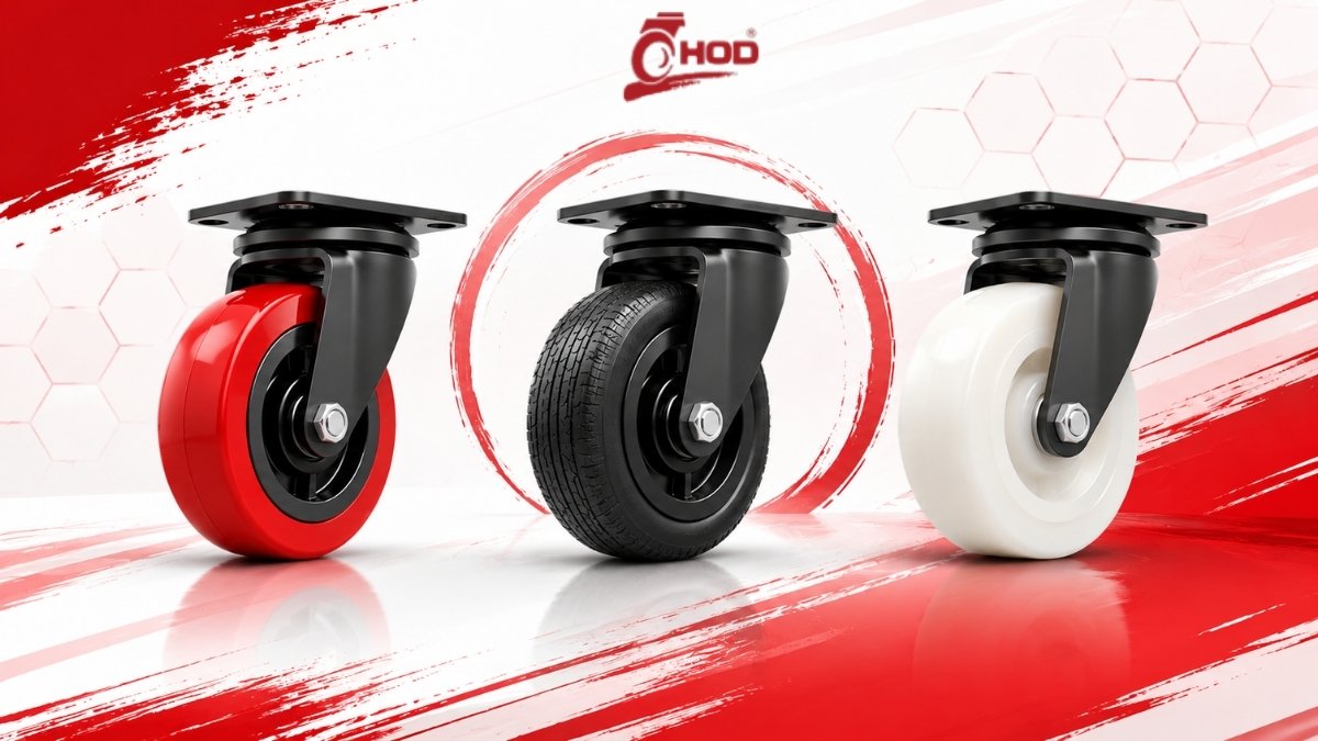 So sánh cấu hình bánh xe công nghiệp cùng tải trọng nhưng khác điều kiện sử dụng