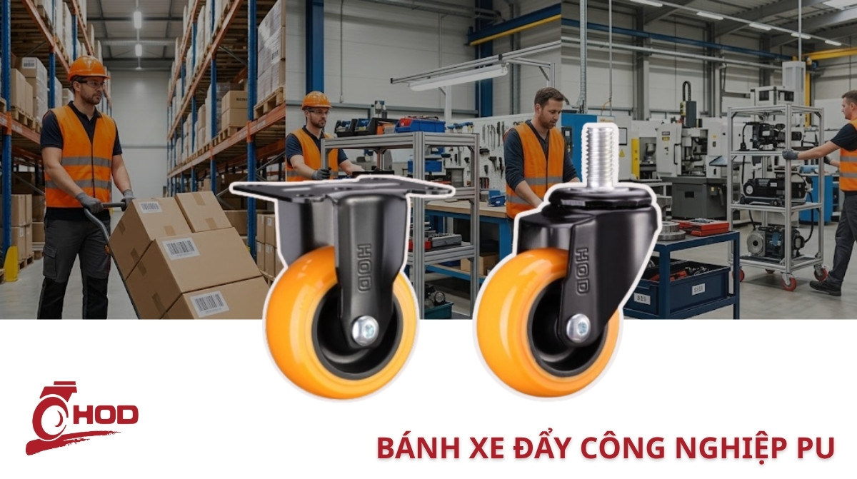 Bánh xe đẩy công nghiệp PU