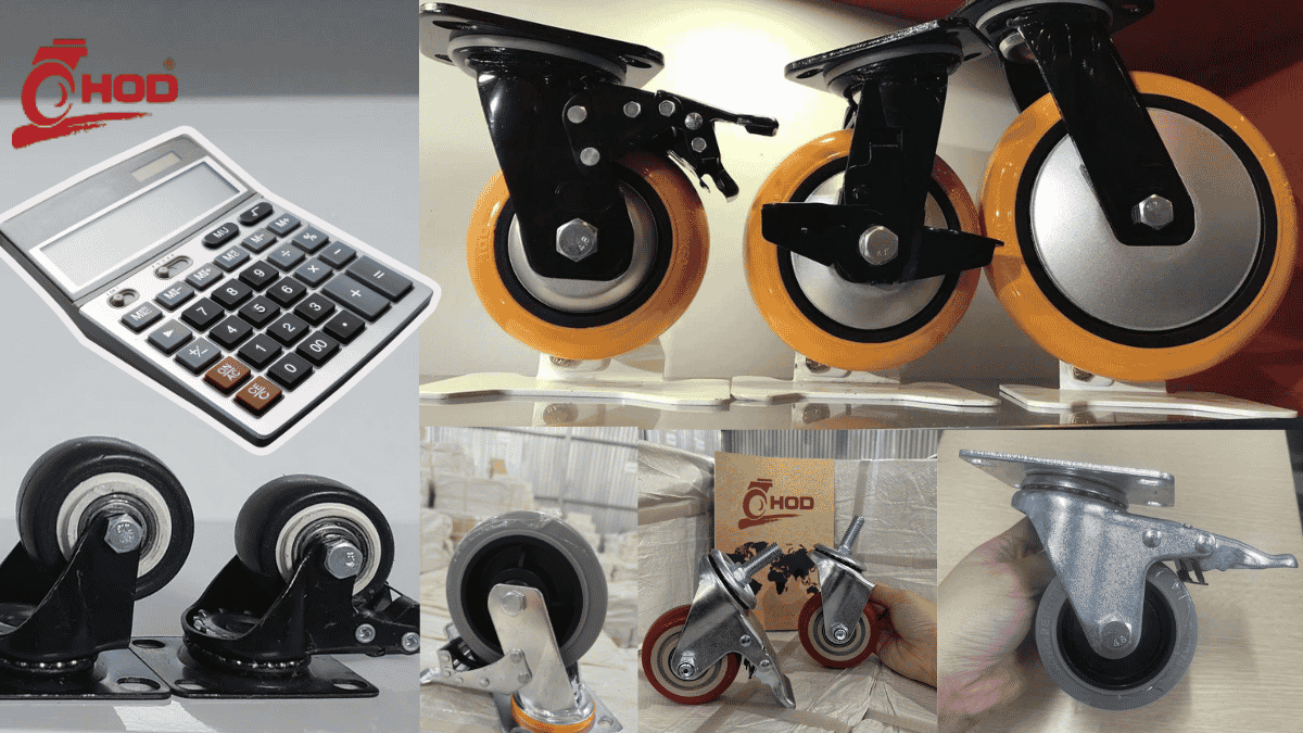 Công thức tính số lượng bánh xe cần lắp theo tổng tải và tải định mức