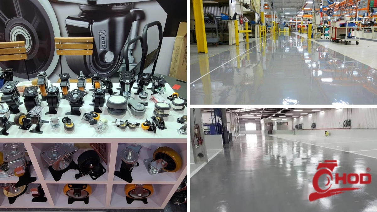 Hình ảnh thực tế của sàn epoxy nhà xưởng