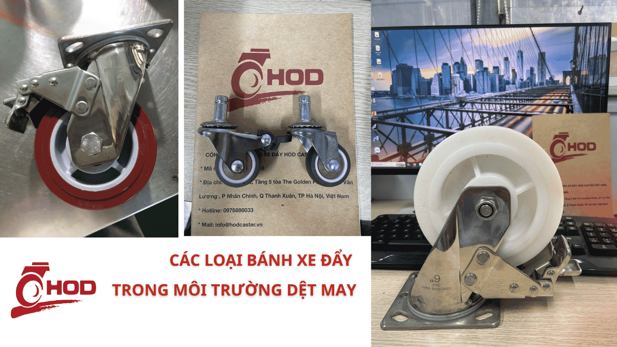 Vật liệu bánh xe cho xưởng dệt may nên chọn thế nào?