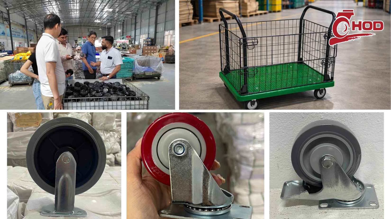 Kiểm tra tải trọng mặt sàn và kích thước lắp bánh xe đẩy 200kg
