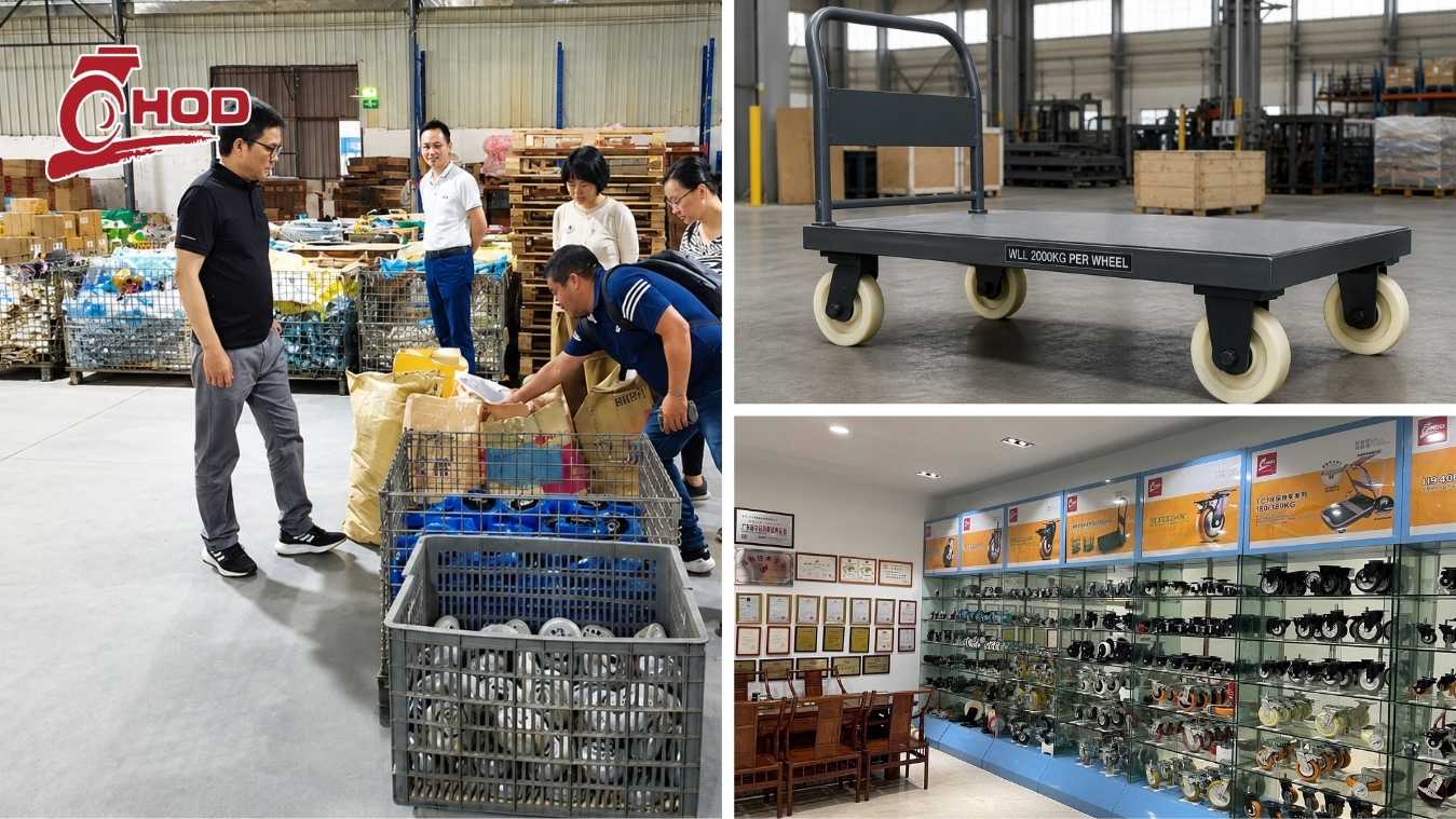 Bánh xe đẩy 2 tấn dùng cho thiết bị công nghiệp tải nặng