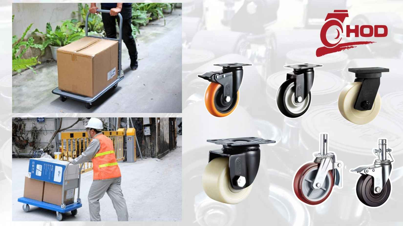 Bánh xe đẩy công nghiệp xã Thiên Lộc sử dụng cho nhà máy và kho xưởng
