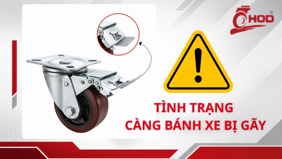 Kiểm tra bánh và trục để xác định nguyên nhân bánh xe bị kẹt