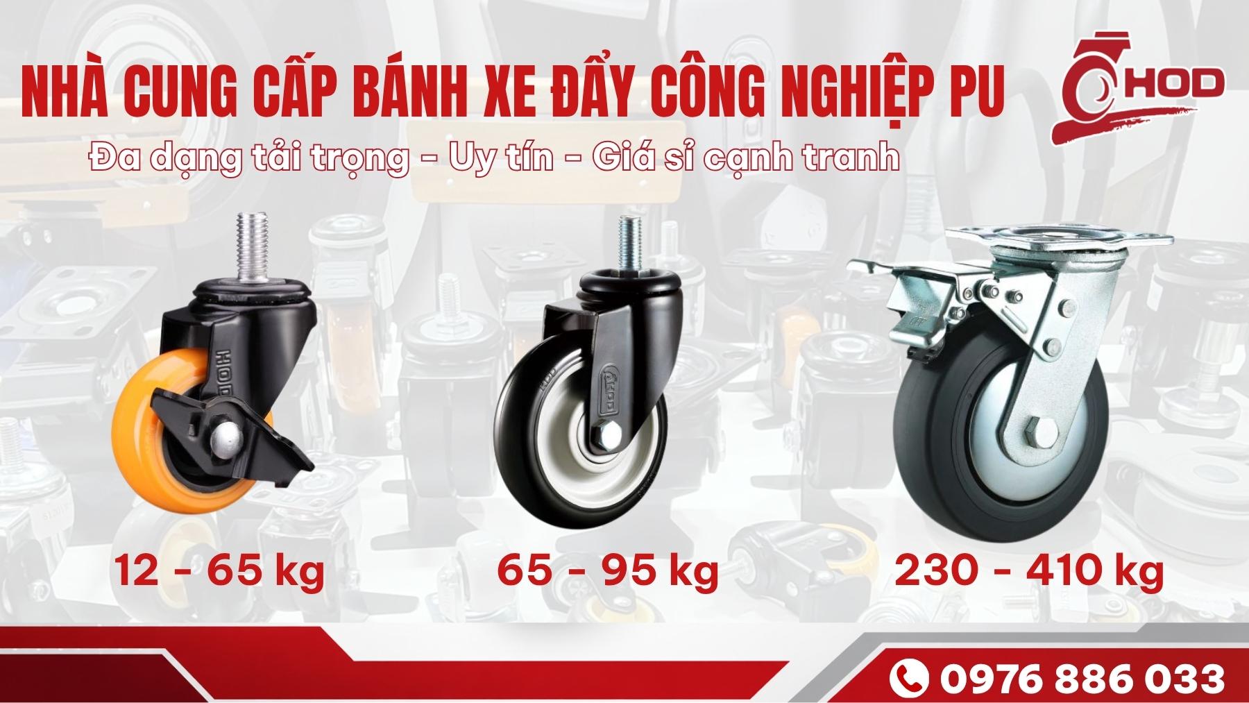 Các dòng bánh xe PU công nghiệp tại HOD Caster