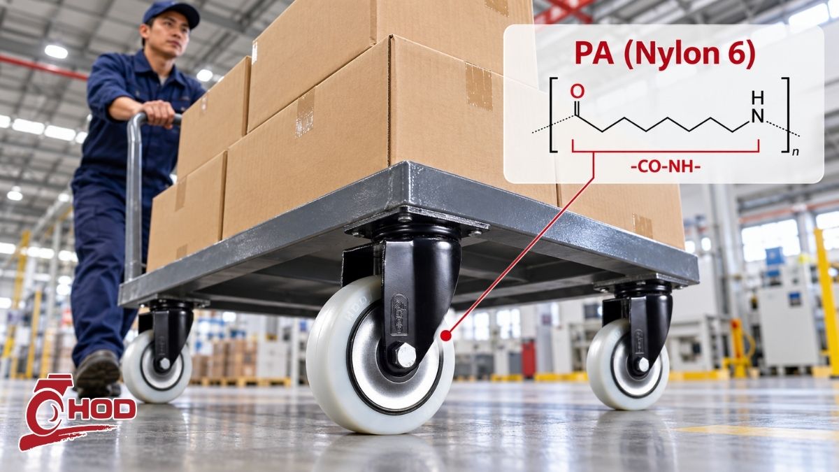 Bánh xe đẩy công nghiệp PA dùng trong nhà máy