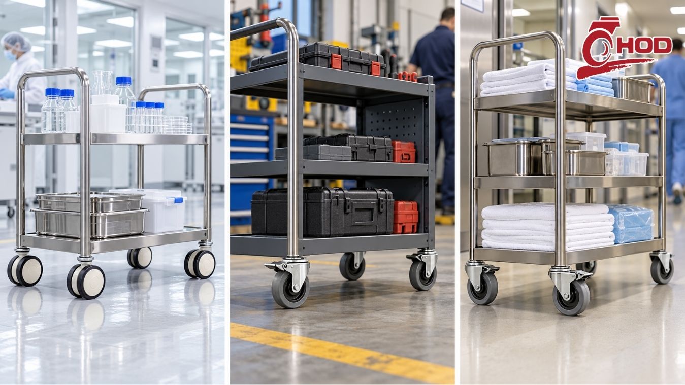 các loại bánh xe đẩy cho phòng sạch