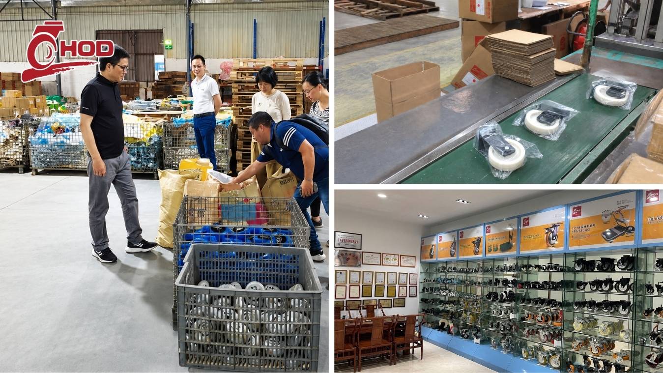 Các mẫu bánh xe đẩy công nghiệp với kích thước và kiểu càng khác nhau