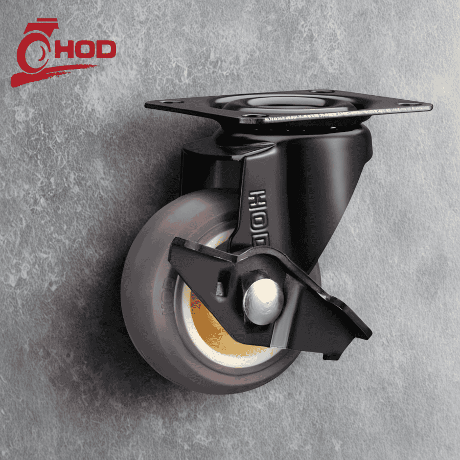 Bánh Xe Đẩy Tải Nhẹ TPR Càng Xoay Có Khóa