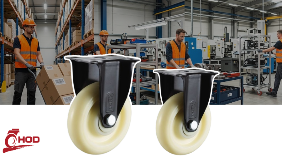 Bánh Xe Đẩy Tải Trung Càng Cố Định 75-100kg