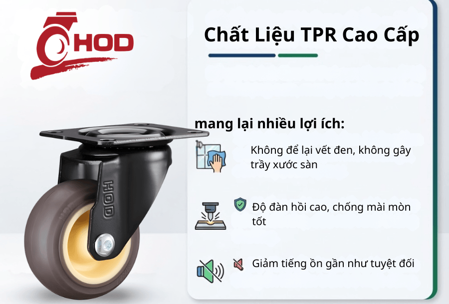 Bánh Xe Đẩy TPR 4