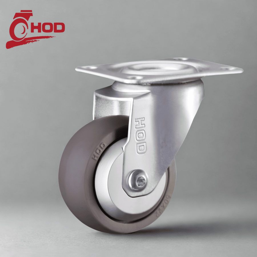 Bánh xe đẩy tải nhẹ TPR càng xoay (không khóa)