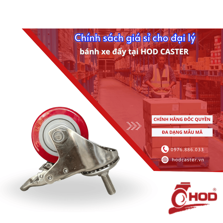 Chính sách giá sỉ cho đại lý bánh xe đẩy