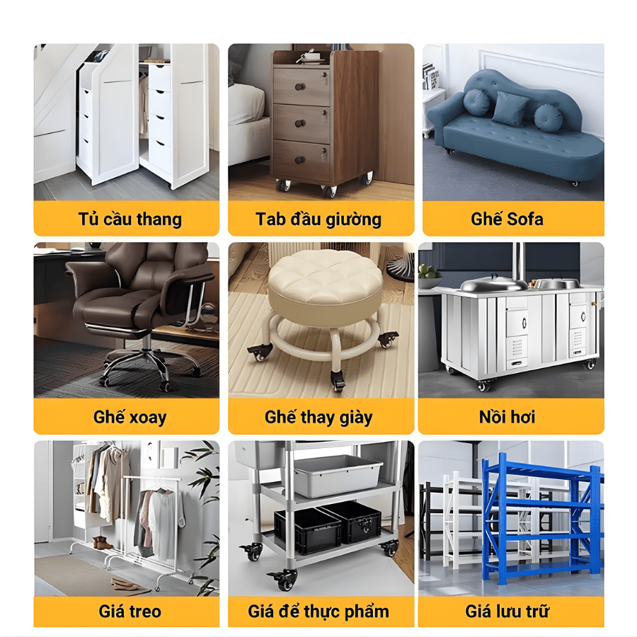 địa chỉ bán bánh xe đẩy uy tín