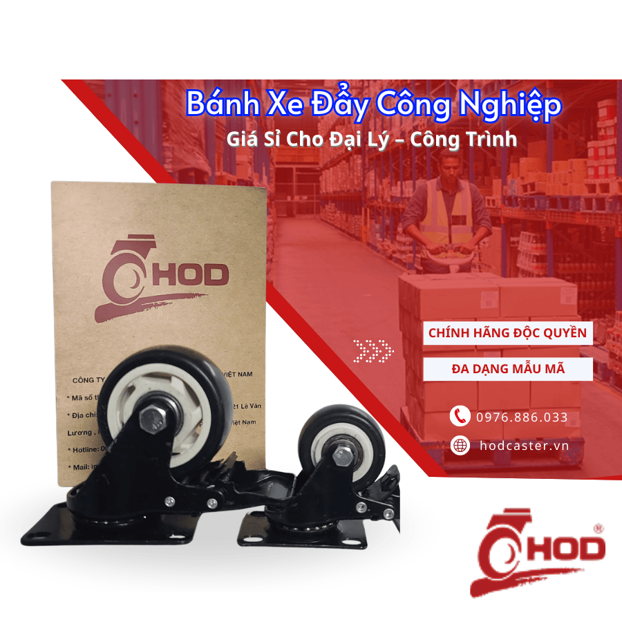 Bánh Xe Đẩy Công Nghiệp Giá Sỉ Cho Đại Lý