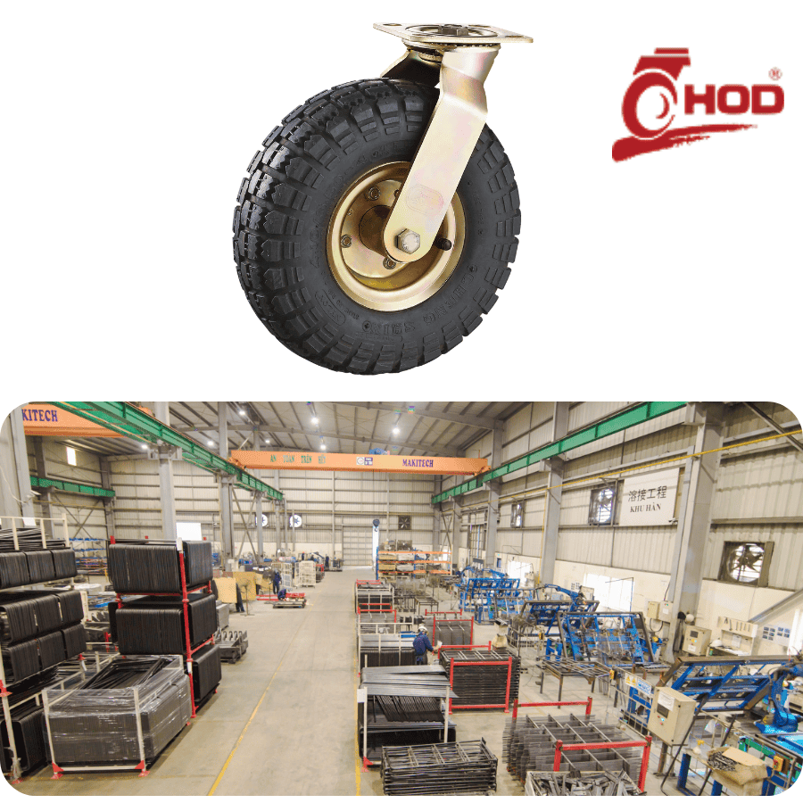 Bánh Xe đẩy Khí Nén