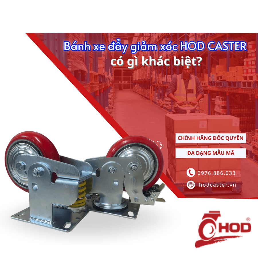 Bánh xe đẩy giảm xóc HOD CASTER có gì khác biệt?