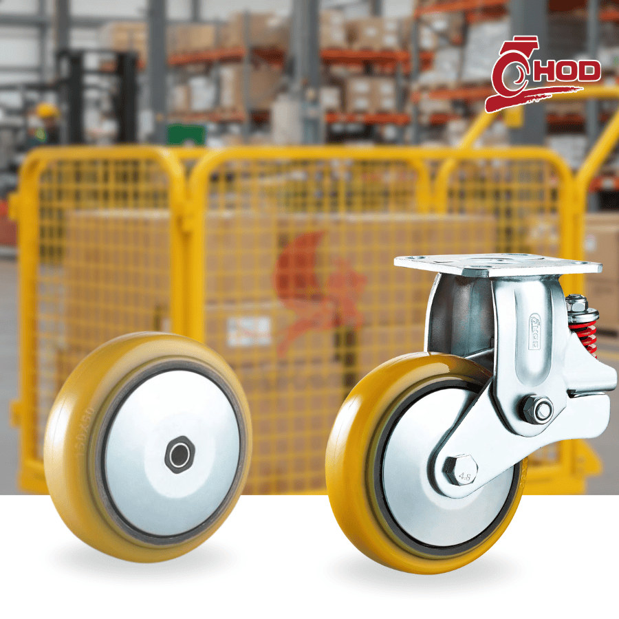 Bánh Xe Đẩy Giảm Xóc Cho Nhà Xưởng