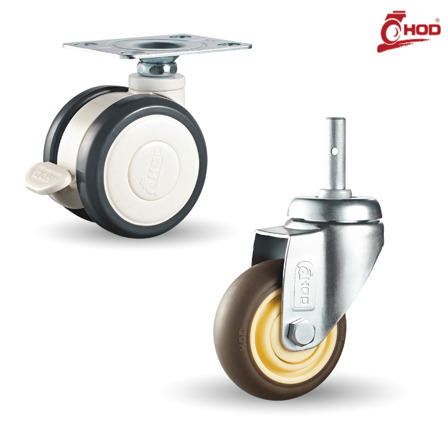 NHỮNG LOẠI BÁNH XE ĐẨY PHỔ BIẾN HIỆN NAY 