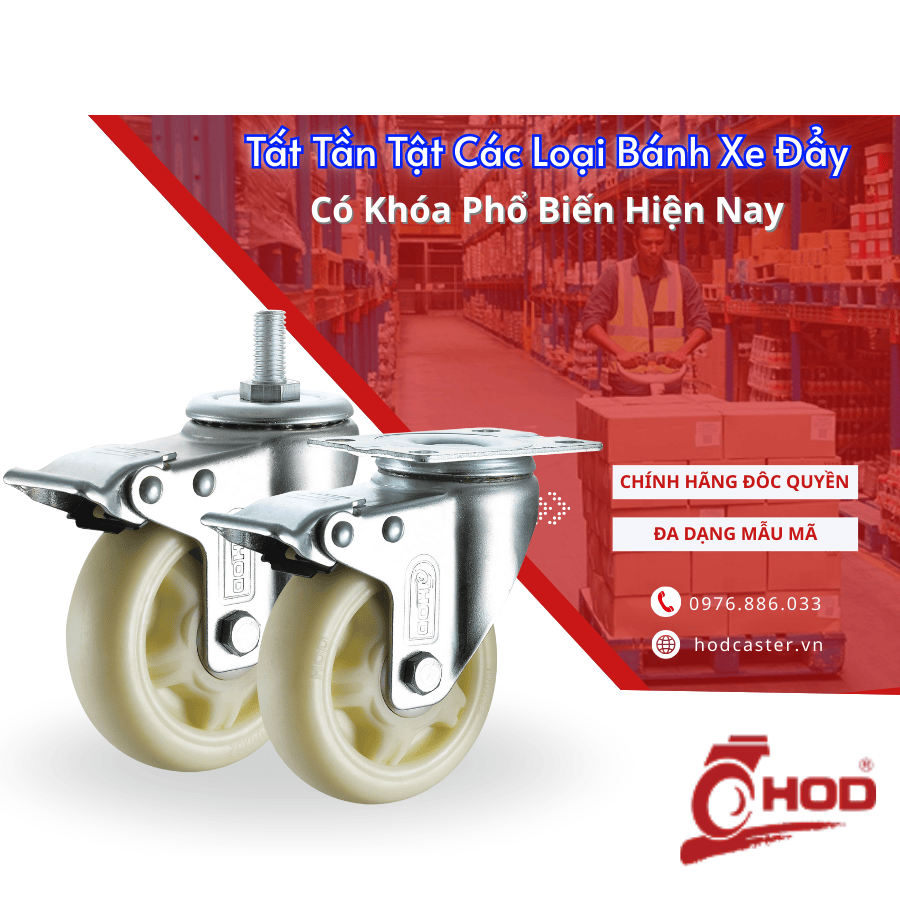 bánh xe đẩy có khóa