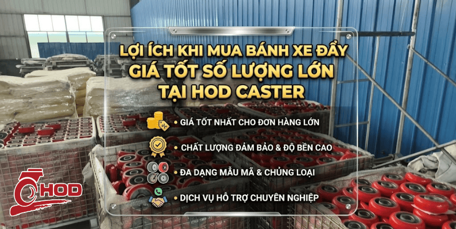 Phân phối bánh xe đẩy giá sỉ