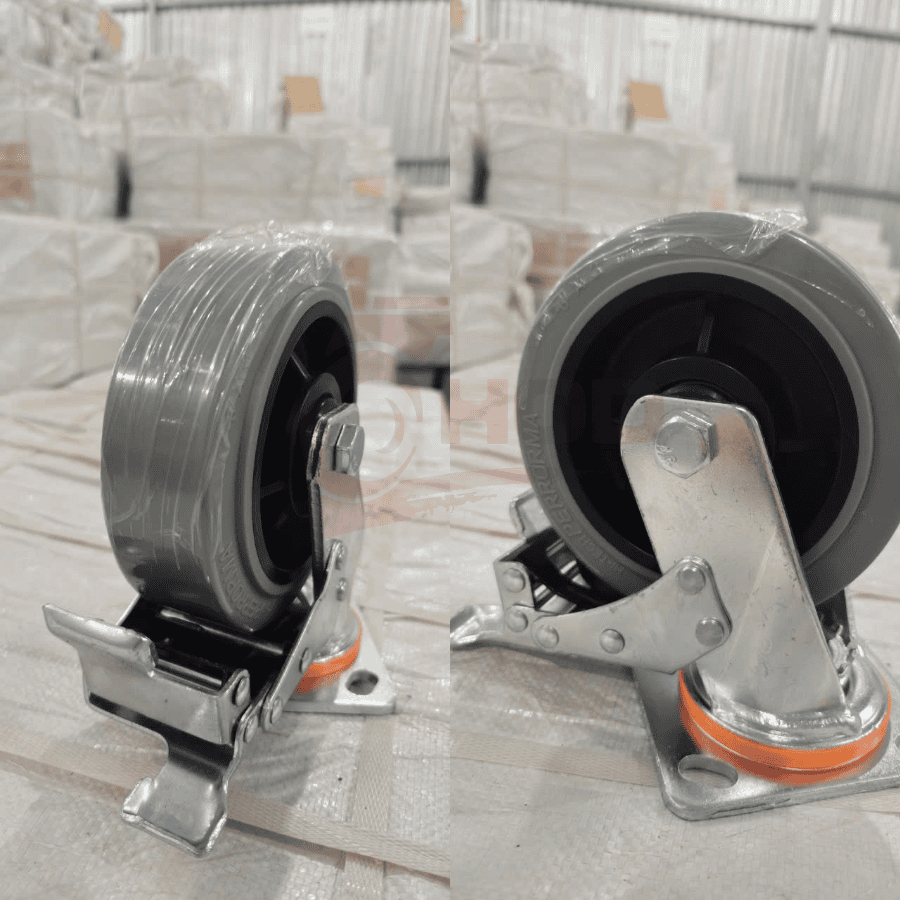 bánh xe đẩy công nghiệp có khóa