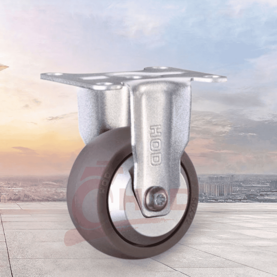 bánh xe đẩy tải nhẹ TPR càng cố định