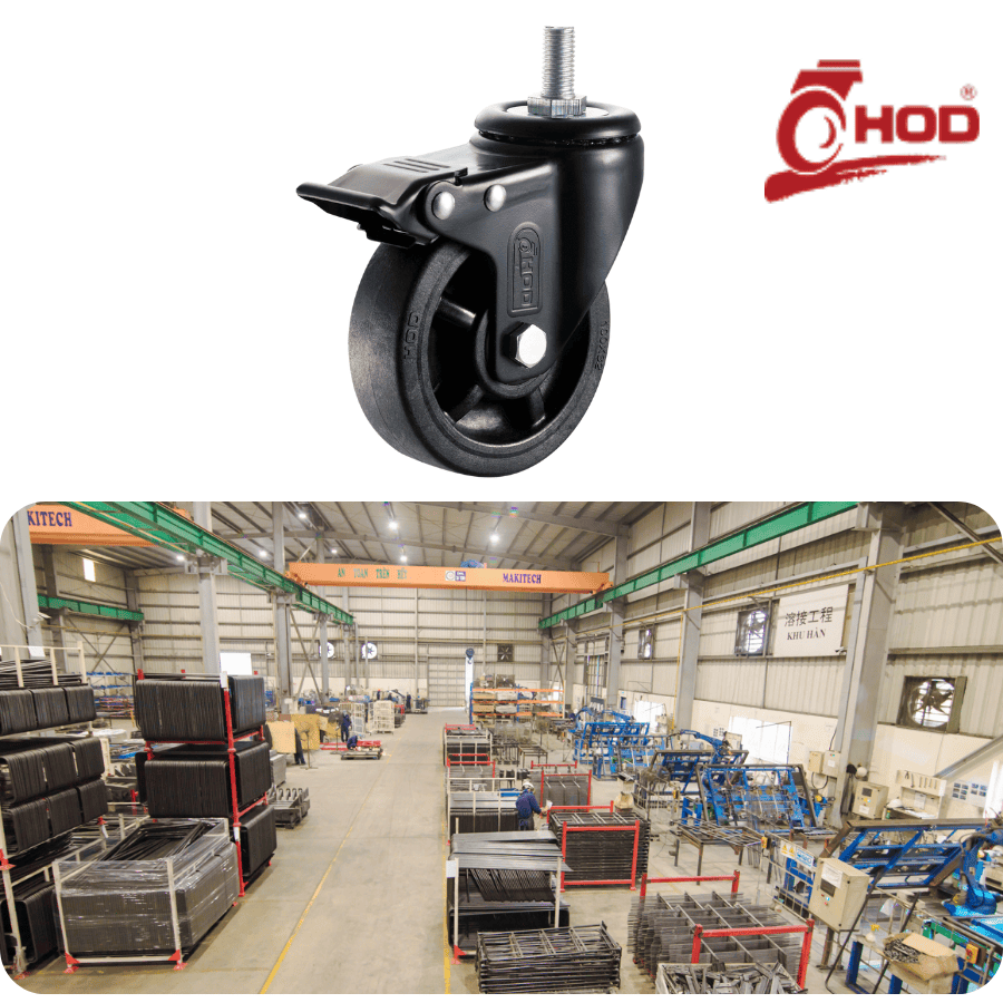 Ứng dụng bánh xe giảm chấn trong kho xưởng